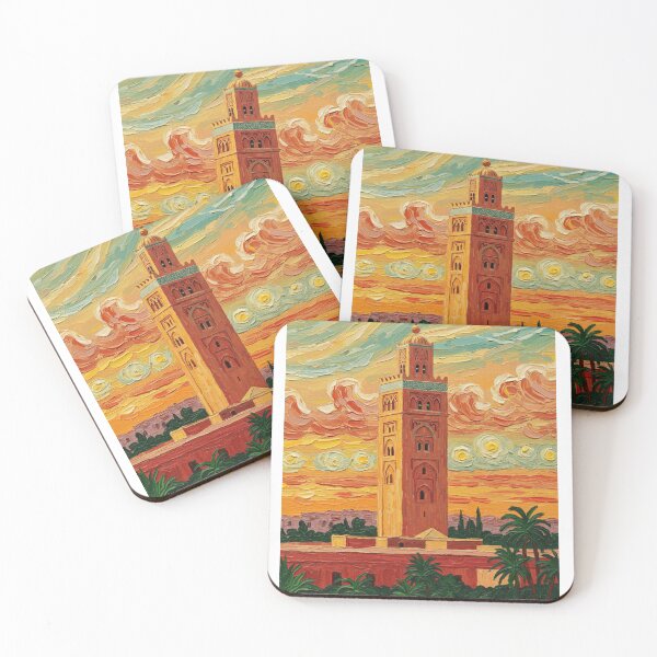 Item preview, Marrakech Dreamscape – Koutoubia in Van Gogh’s Vision designed and sold by Nachiteca.