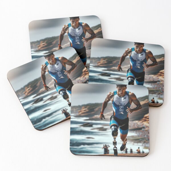 Item preview, Triathlete Running Uphill – Strength & Endurance designed and sold by Triathlongram.