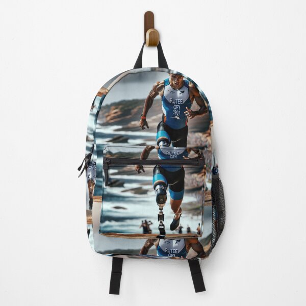 Item preview, Triathlete Running Uphill – Strength & Endurance designed and sold by Triathlongram.