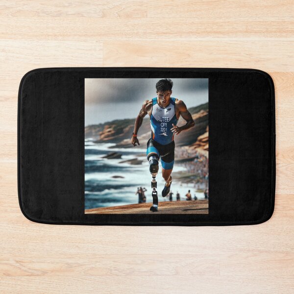 Item preview, Triathlete Running Uphill – Strength & Endurance designed and sold by Triathlongram.