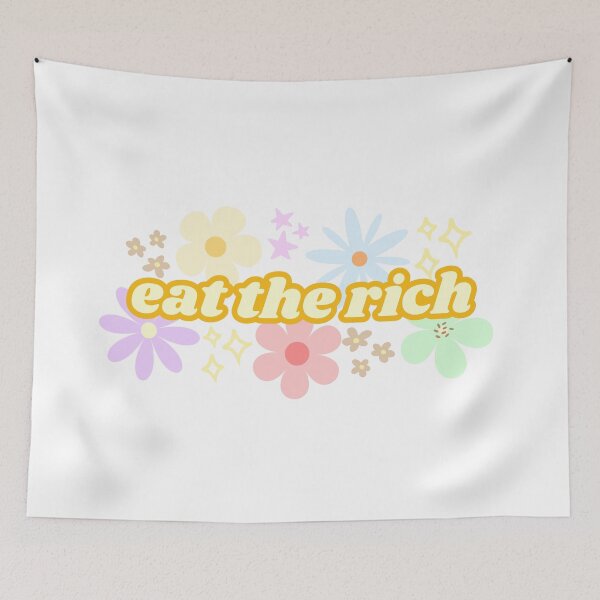 Item preview, Eat the Rich Floral (Yellow) designed and sold by Mollysb428.