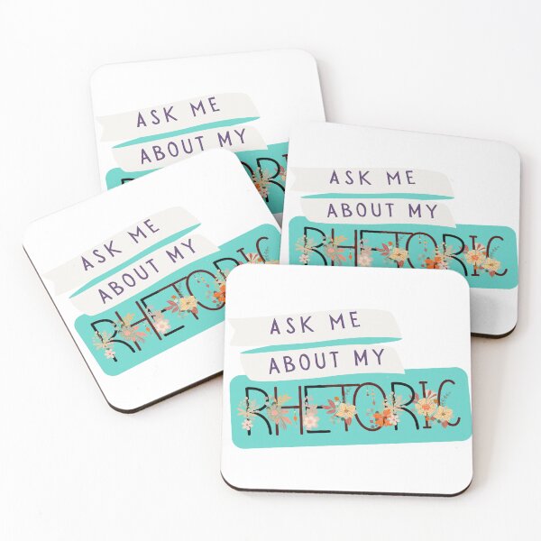Item preview, Ask Me about My Rhetoric (nametag) designed and sold by Ryan Skinnell.