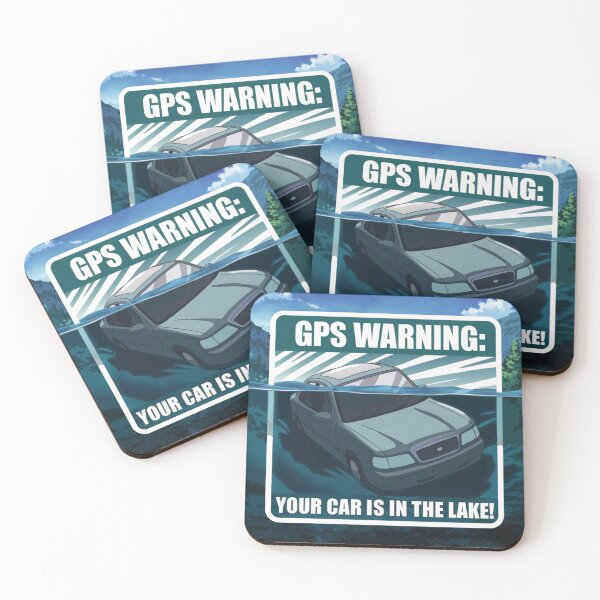 Item preview, GPS Warning: Your Car is In the Lake designed and sold by OnixDesign.
