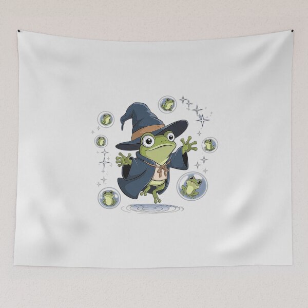 Item preview, Cute Wizard Frog - Magical Fantasy Frog Art designed and sold by love3617.