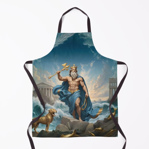 Item preview, Ancient Greek God Poseidon Mythological Art designed and sold by PrometheusStyle.