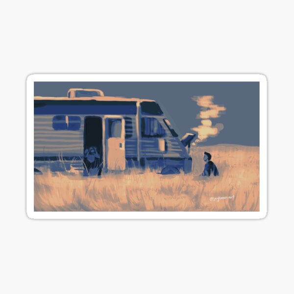 Vista previa del artículo con la obra «La autocaravana | Breaking Bad», diseñado y vendido por c0ffeecosart.