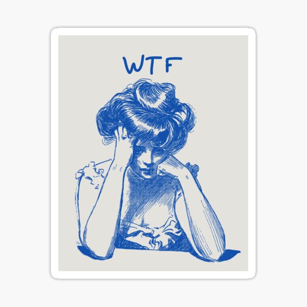 Vista previa del artículo con la obra «WTF Señora Vintage», diseñado y vendido por Lotsalaughta.