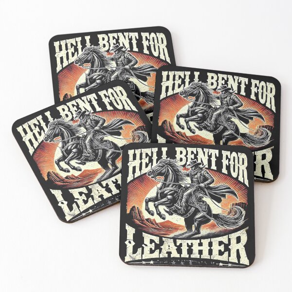 Item preview, Hell Bent for Leather – Bold Western Cowboy Art designed and sold by ZingZone.