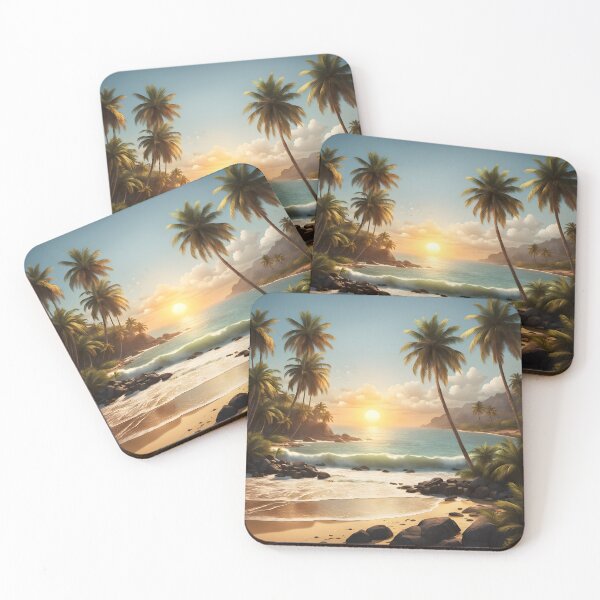 Item preview, Palm trees under the scorching sun  designed and sold by PrintLabStudio.