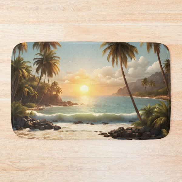 Item preview, Palm trees under the scorching sun  designed and sold by PrintLabStudio.