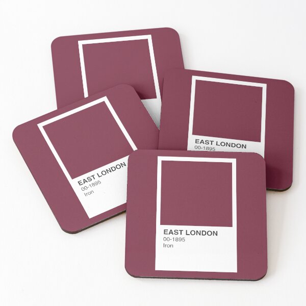 Item preview, East London Iron Colour Swatch - Claret Border designed and sold by The Colourful Game.