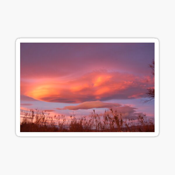 Fire in the sky Sticker