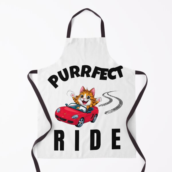 Item preview, Purrfect Ride – Funny Cat Driving a Sports Car Cartoon designed and sold by Fredster1966.