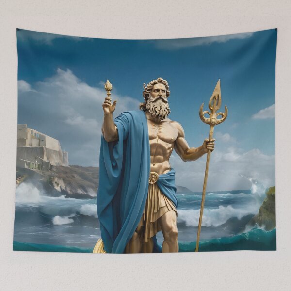 Item preview, Ancient Greek God Poseidon Mythological Art2 designed and sold by PrometheusStyle.