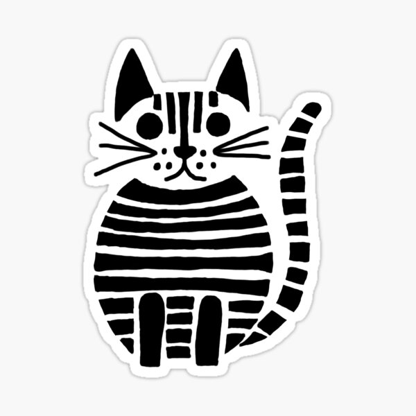 Artikel-Vorschau von Katze in Skizzenform, designt und verkauft von MStarDesign.