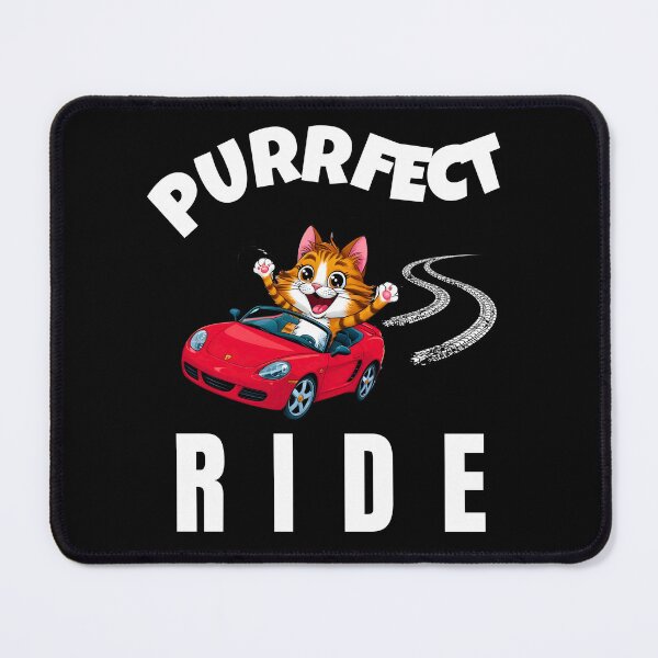 Item preview, Purrfect Ride – Funny Cat Driving a Sports Car Cartoon designed and sold by Fredster1966.