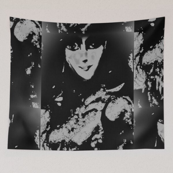 Item preview, Black White Portrait of a Magical Spiritist Woman designed and sold by SoulArtSara.