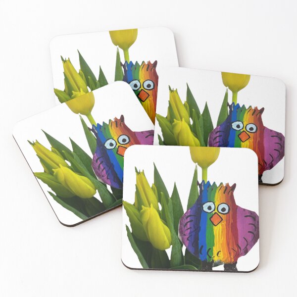 Item preview, Tulips and rainbow chicken  designed and sold by Lauracolleen3.
