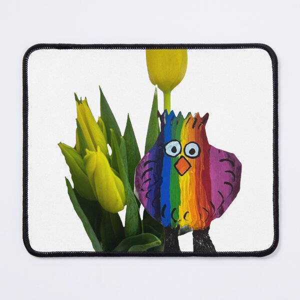 Item preview, Tulips and rainbow chicken  designed and sold by Lauracolleen3.