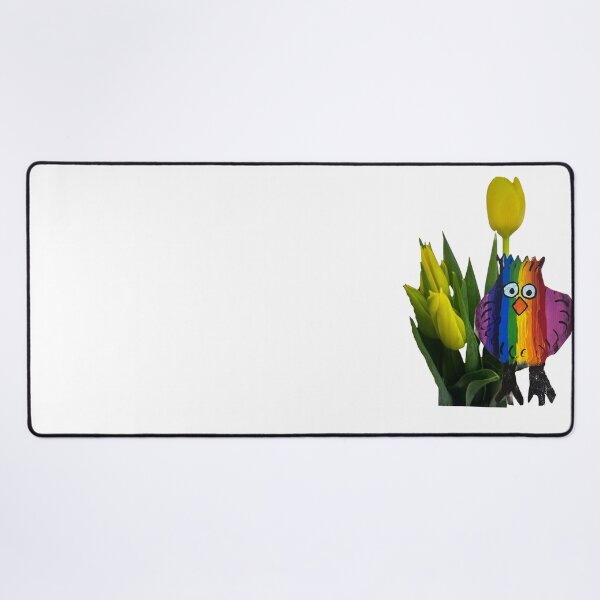 Item preview, Tulips and rainbow chicken designed and sold by Lauracolleen3.