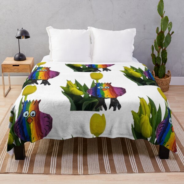 Item preview, Tulips and rainbow chicken  designed and sold by Lauracolleen3.