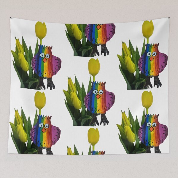 Item preview, Tulips and rainbow chicken  designed and sold by Lauracolleen3.