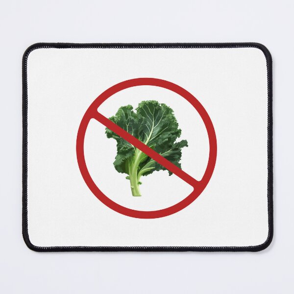 Item preview, Prohibited Green Kale, Red, Green, White Signage designed and sold by AASparksDesigns.