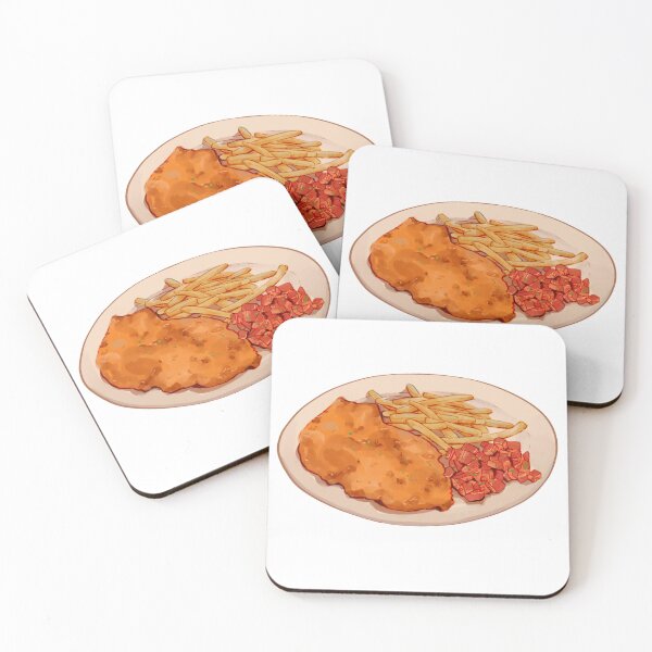 Item preview, Milanesas with French fries and salad designed and sold by Cacerola de Caro.