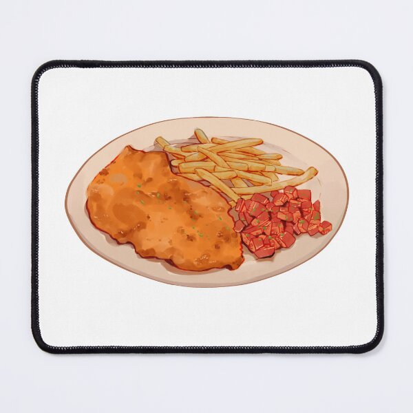 Item preview, Milanesas with French fries and salad designed and sold by Cacerola de Caro.