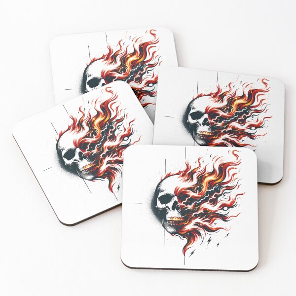Item preview, Fiery Skull Illustration – Burning Spirit designed and sold by Graffiti-Space.