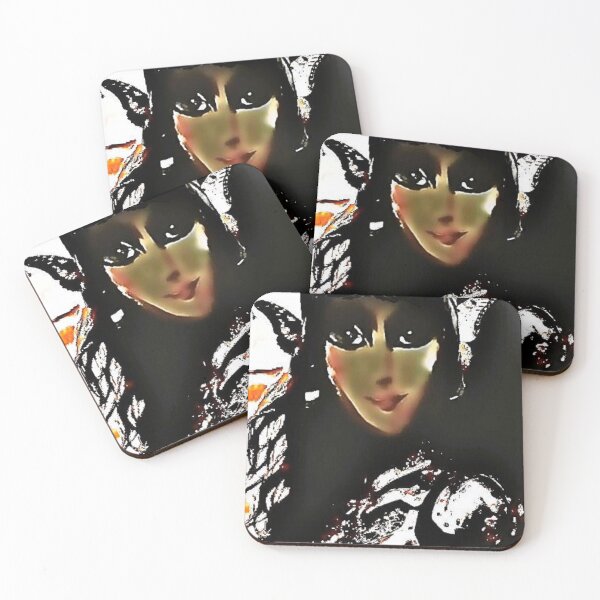 Item preview, Black White Portrait of a Black Magic Spiritist Woman designed and sold by SoulArtSara.