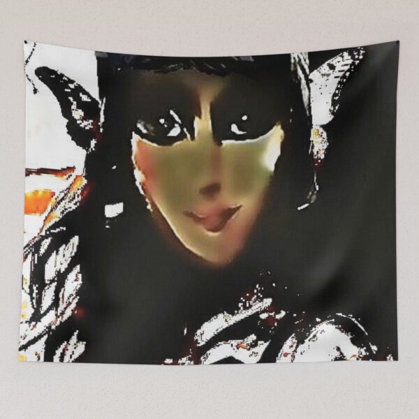 Item preview, Black White Portrait of a Black Magic Spiritist Woman designed and sold by SoulArtSara.