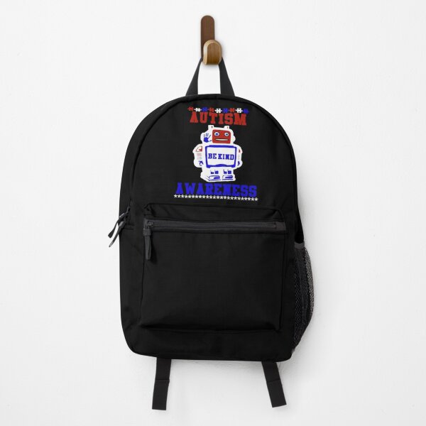 Item preview, Be Kind Robot | Autism Awareness Design in Red, White & Blue designed and sold by Brian Gollob Creative Art.