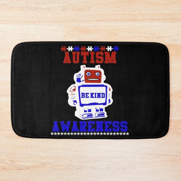 Item preview, Be Kind Robot | Autism Awareness Design in Red, White & Blue designed and sold by Brian Gollob Creative Art.