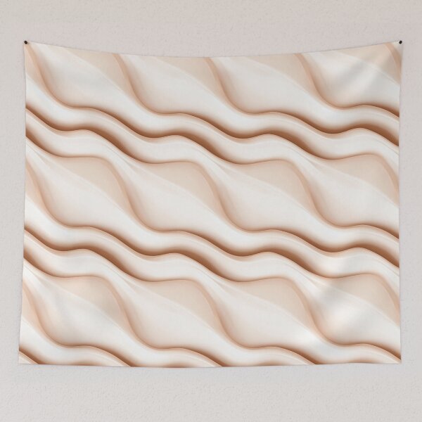 Item preview, Simple 3D Boho Waves with Smooth Gradients designed and sold by patternicco.