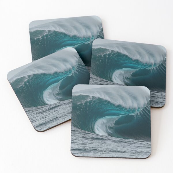 Item preview, A colossal wave curls with power, its spray a mist of white against the deep blue, a moment of raw nature captured by AI designed and sold by homydesign.