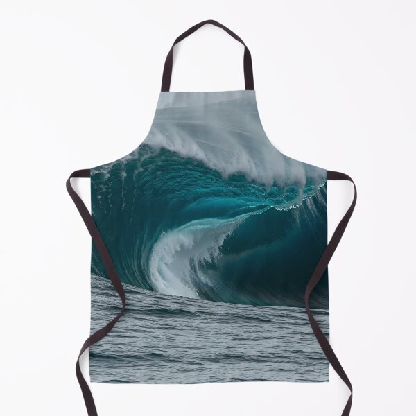 Item preview, A colossal wave curls with power, its spray a mist of white against the deep blue, a moment of raw nature captured by AI designed and sold by homydesign.