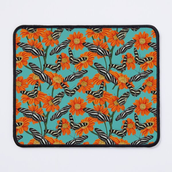 Item preview, Zebra Longwing butterflies on Mexican Sunflowers designed and sold by Peleegirl.