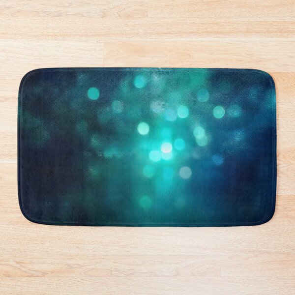 Item preview, Abstract bokeh lights on dark background, teal and blue tones, soft focus, ethereal feel, dreamy texture, digital art, sparkling effect designed and sold by homydesign.