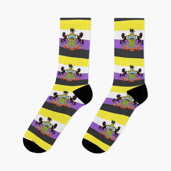 Item preview, Non-Binary Pride Flag of Pennsylvania - Version 2 designed and sold by WokeBespoke.