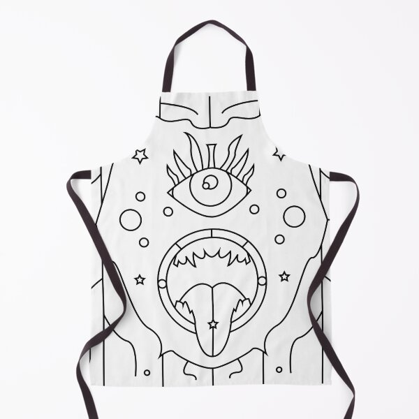 Item preview, The speaking idol with open mouth, eye, and geometric details designed and sold by estebansequeira.