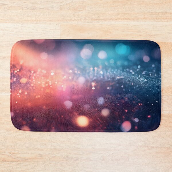 Item preview, Iridescent bokeh lights blend warm orange and cool blue hues, creating a sparkling, ethereal abstract background with a cosmic feel designed and sold by homydesign.