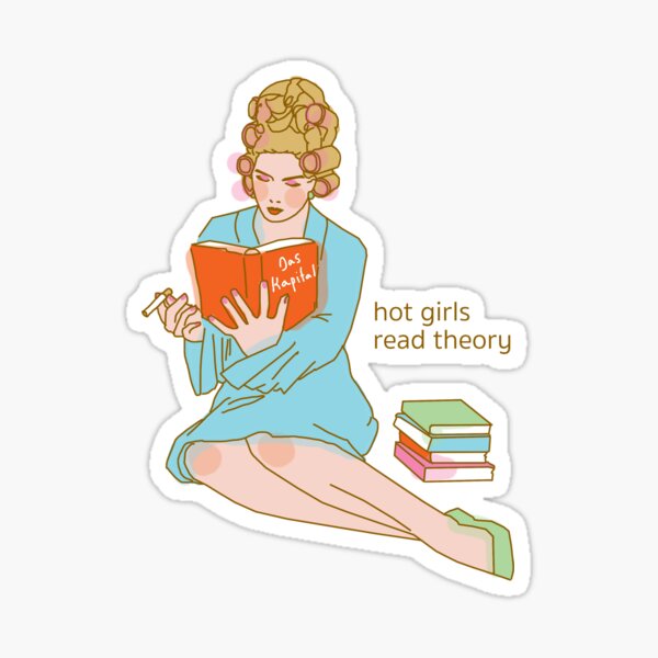 Item preview, ♥ hot girls read theory ♥ designed and sold by jo m..