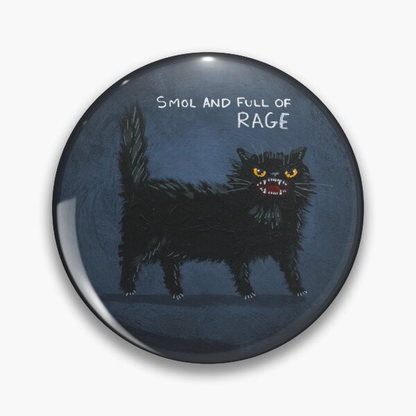 Item preview, Smol and Full of Rage Cat designed and sold by KilkennyCat Art.
