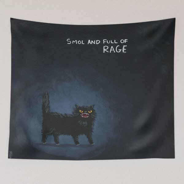 Item preview, Smol and Full of Rage Cat designed and sold by KilkennyCat Art.