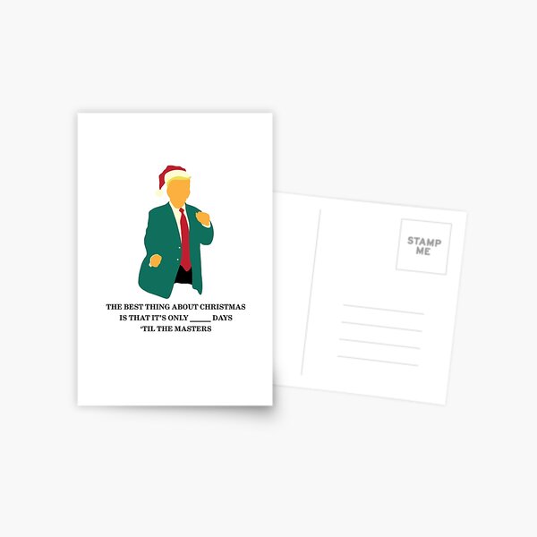 Artikel-Vorschau von Masters Weihnachtskarte: Trump, designt und verkauft von deepcutgolf.