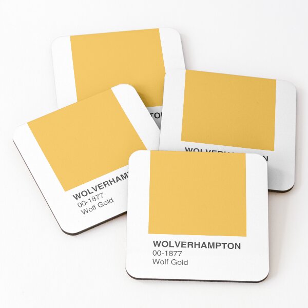 Item preview, Wolverhampton Wolf Gold Colour Swatch - Full Width designed and sold by The Colourful Game.