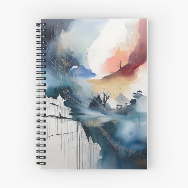 Item preview, Abstract landscape with soft watercolor washes, delicate lines, and ethereal atmosphere, evoking a sense of tranquility designed and sold by homydesign.