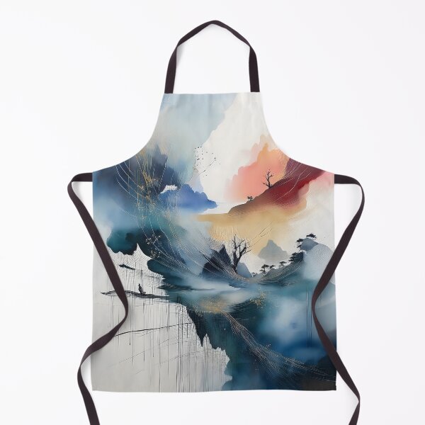 Item preview, Abstract landscape with soft watercolor washes, delicate lines, and ethereal atmosphere, evoking a sense of tranquility designed and sold by homydesign.