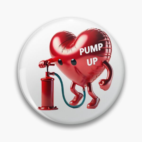 Item preview,  Red heart baloon Pump up - Fuel Your Own Power designed and sold by Atarac.
